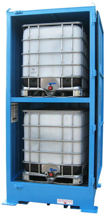 Single Depth Corrosive Substance Store - 2 IBC - Vertical