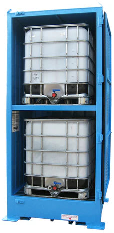 Single Depth Flammable Liquids Store - 2 IBC - Vertical