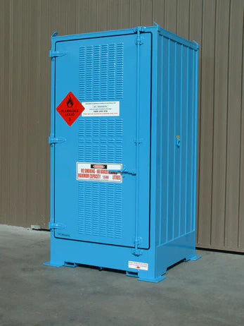 Single Depth Flammable Liquids Store - 2 IBC - Vertical