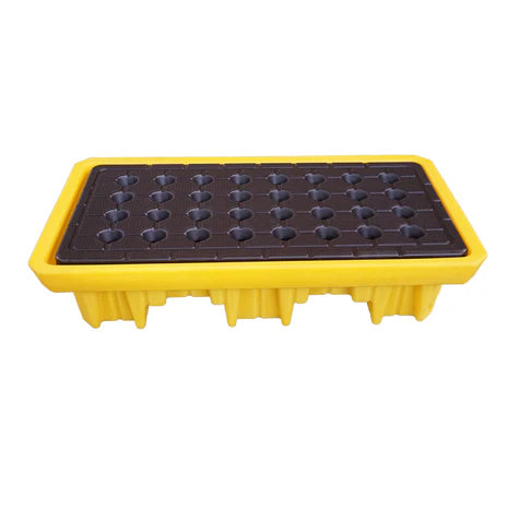 Spilldoc® Low Profile 2 Drum Spill Pallet with drain plug SD002H