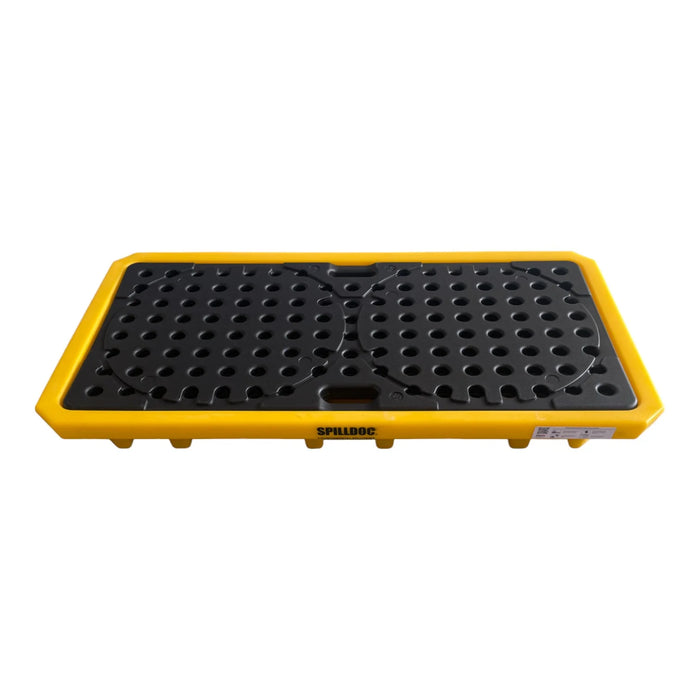 Spilldoc® Low Profile 2 Drum Spill Pallet with Drain Plug SD002L