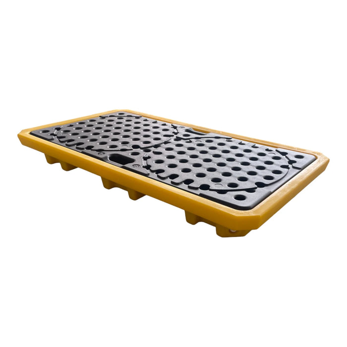 Spilldoc® Low Profile 2 Drum Spill Pallet with Drain Plug SD002L