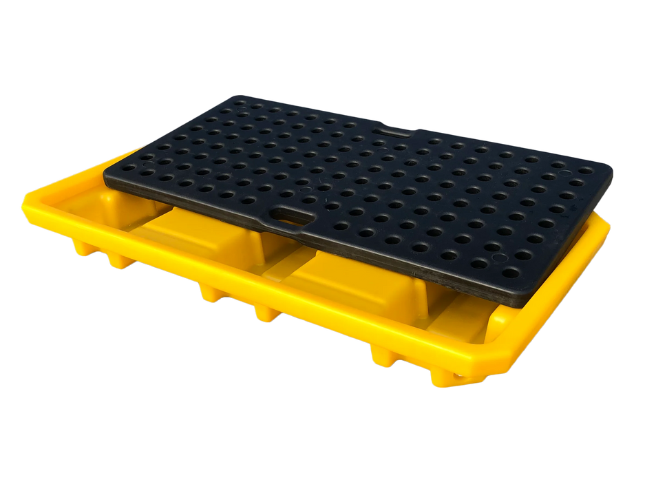 Spilldoc® Low Profile 2 Drum Spill Pallet with Drain Plug SD002L