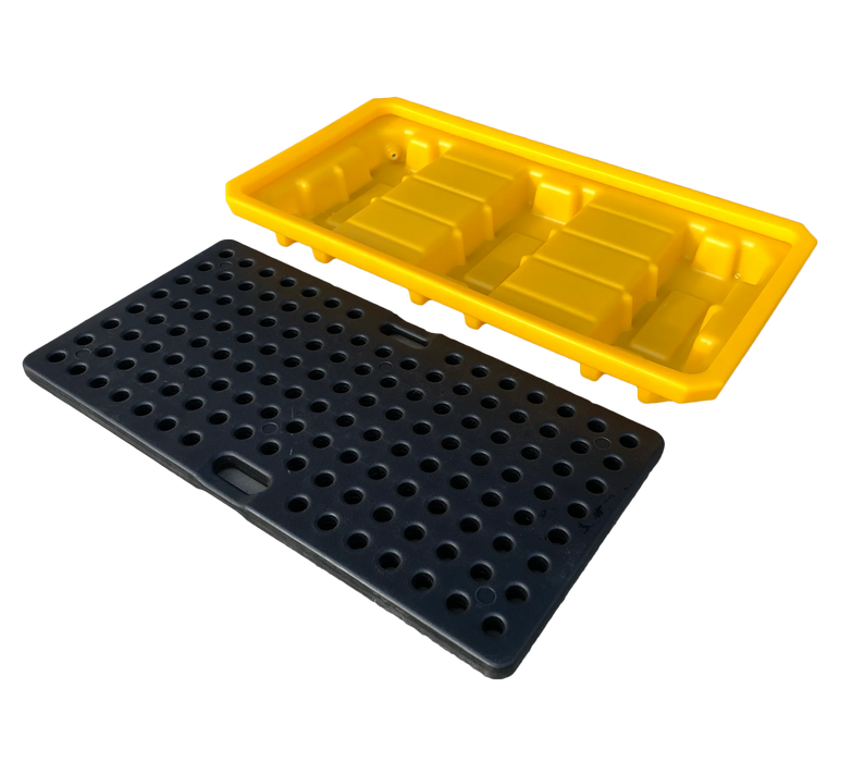 Spilldoc® Low Profile 2 Drum Spill Pallet with Drain Plug SD002L