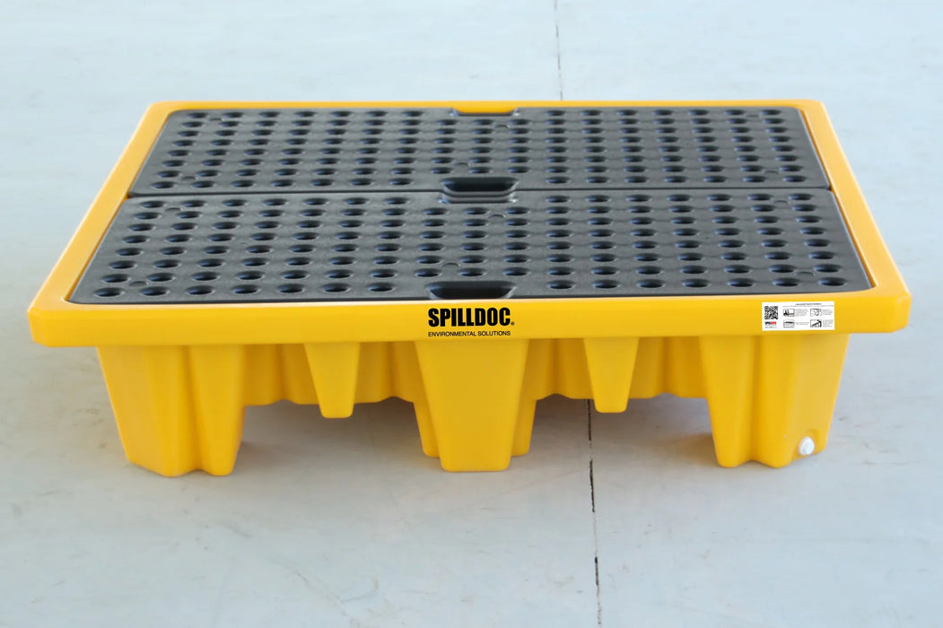 Spilldoc® 4 Drum Spill Pallet with drain plug SD004H